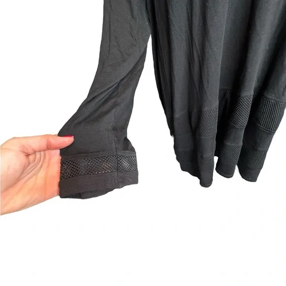 Cable and Gauge Women’s Hooded Mesh Long Sleeve Shirt Size 2X Swimsuit Cover B50 - Picture 3 of 10